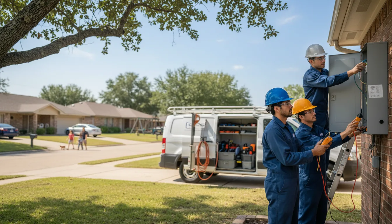 Certified electrician providing emergency electrical services in Reeds, MO